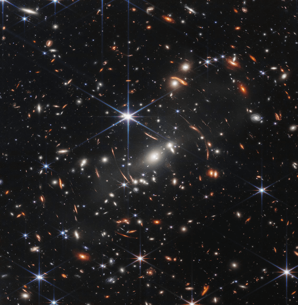 Webb's first deep field filled with distant galaxies.